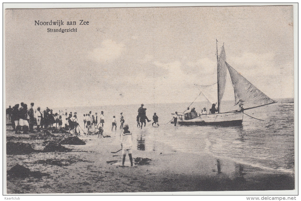 Noordwijk Aan Zee  - Strandgezicht ( Zeilsloep, Badmode, Kinderen)  - Zuid-Holland / Nederland - Noordwijk (aan Zee)