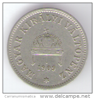 UNGHERIA 10 FILLER 1909 - Hungary