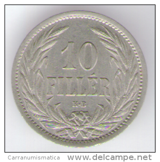 UNGHERIA 10 FILLER 1909 - Hungary