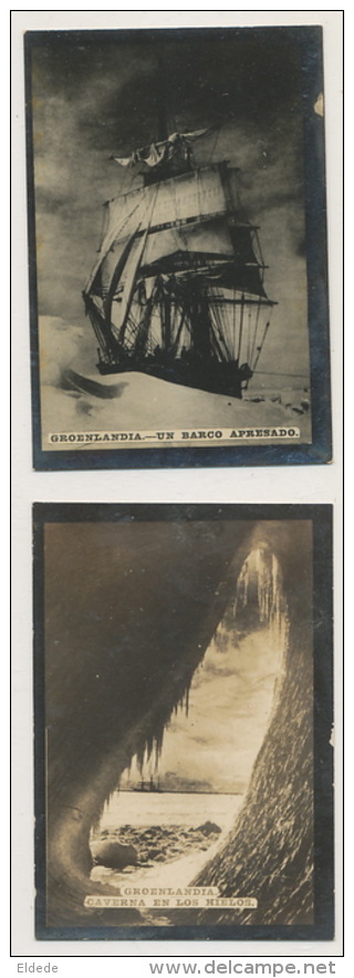 Set Of 5 Pictures Walrus Fishing, Eskimos Polar Sailing Boat Serie 5 Photo Morse Polaire - Groenland