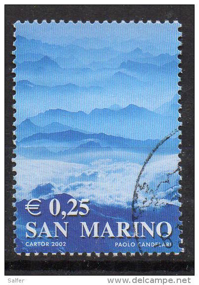 2002   SAN MARINO  I COLORI DELLA VITA   € 0,25  Usati - Oblitérés