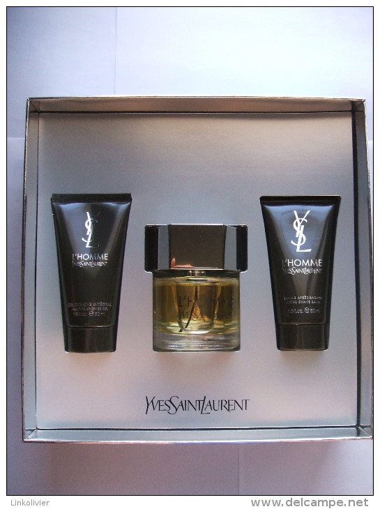 Coffret L´HOMME D´YVES SAINT LAURENT - Eau De Toilette 60 Ml / Gel Douche 50 Ml / Baume Après-rasage 50 Ml - Kosmetika