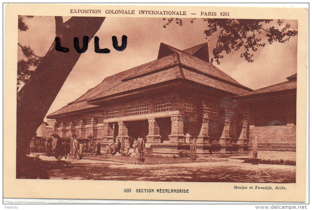 DEPT :75 : Exposition Coloniale 1931 : Section Néerlandaise - Expositions