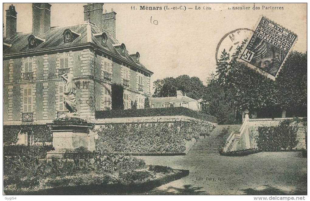 Ménars  41    Le Chateau   L'Escalier Des Parterres - Autres & Non Classés