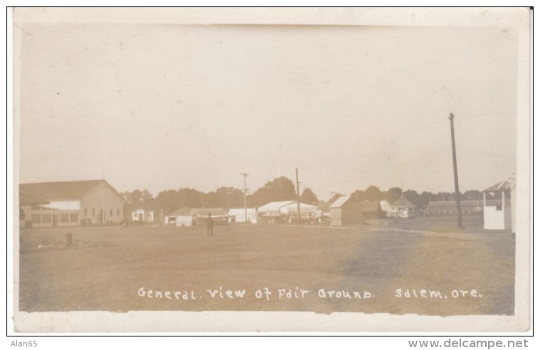 Salem Oregon, General View Of State Fair Grounds C1910 Vintage Real Photo Postcard - Salem