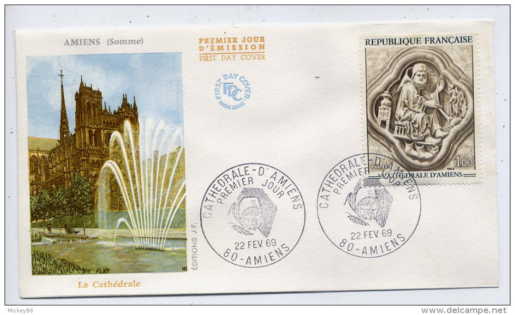 FDC--1969--Enveloppe--AMIENS--80--La Cathédrale-----Amiens--80 - 1960-1969