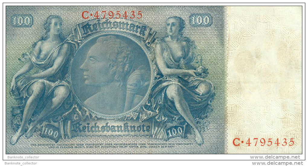 Deutschland, Germany - 100 Reichsmark, Ro. 176 A , ( Serie C/C ) 1936 - 1948 ! - 100 Reichsmark