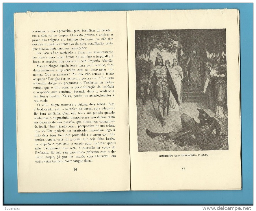 LOHENGRIN ( WAGNER ) Teatro De S. Carlos - 1946 - Colecção ÓPERA N.º 5 - See Scans - Theatre