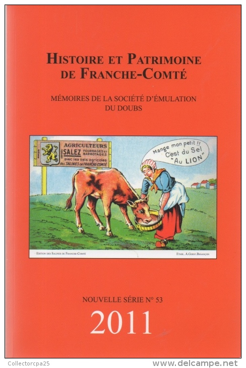 Livre 258 Pages Année  201 Histoire Et Patrimoine De Franche-Comté Besançon Mémoires De La Société D'émulation Du Doubs - Franche-Comté