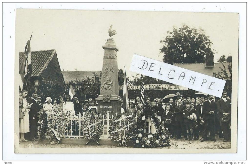 Carte Photo - Hedauville - Monument Aux Morts - Autres & Non Classés