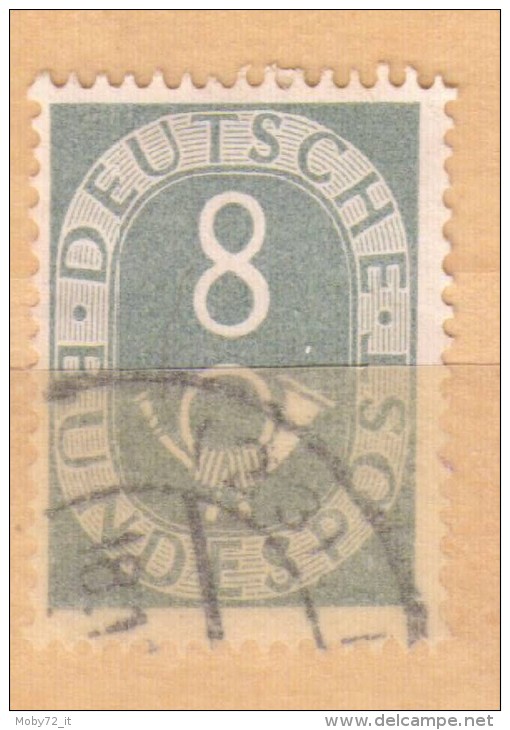 Germania - 1951 - Usato/used - Ordinari - Mi N. 127 - Oblitérés