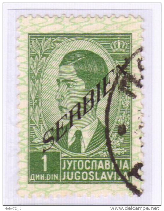 Serbia - Occupazione Tedesca - 1941 - Usato/used - Sovrastampati - Mi N. 33 - Besetzungen 1938-45