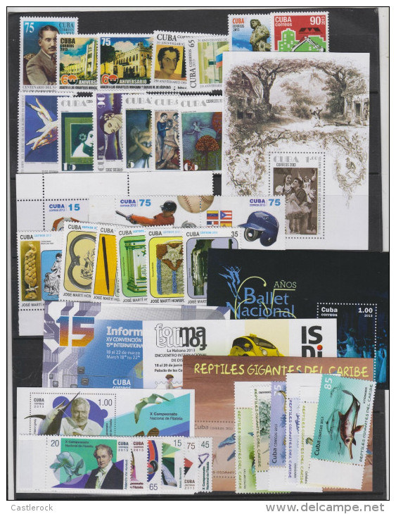 O) 2013 CUBA-CARIBE, FULL YEAR, SET NICE MNH-25104 - Volledig Jaar