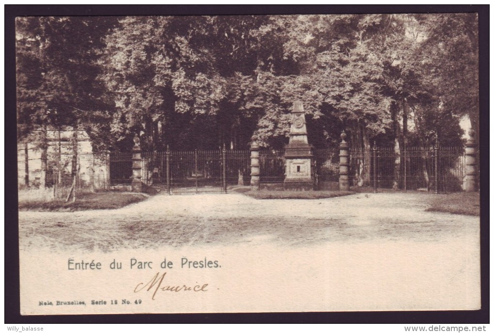Entrée Du Parc De PRESLES  // - Aiseau-Presles