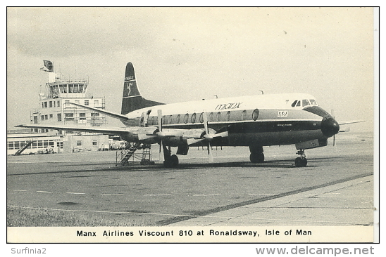 IOM - MANX AIRLINES VISCOUNT 810 AT RONALDSWAY - Isle Of Man