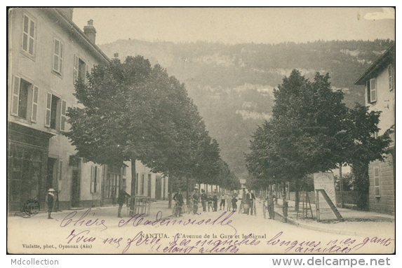 01 NANTUA / L'Avenue De La Gare Et Le Signal / - Nantua