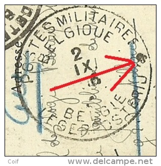 Kaart "Loo"met Stempel PMB (Bis Geschrapt) Op 2/9/16 Naar "Armee Belge" En Doorverzonden "C.I.S.L.A.A. ONIVAL / EU" - Armée Belge