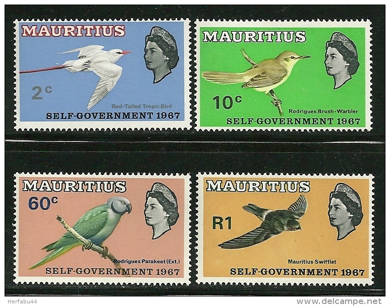 Mauritius     "Birds"    SC# 302-05   MNH** - Mauritius (...-1967)