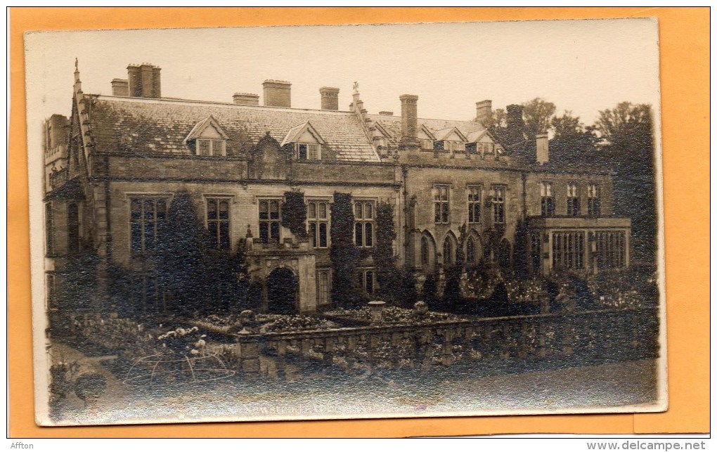 Newstead Abbey Notts UK Old Real Photo Postcard - Nottingham