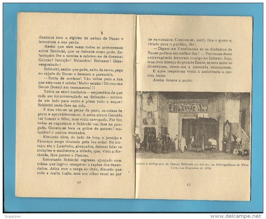 GIANNI SCHICCHI ( PUCCINI ) - Metropolitano De Nova York - 1955 - Colecção ÓPERA N.º 71 - See Scans - Theatre