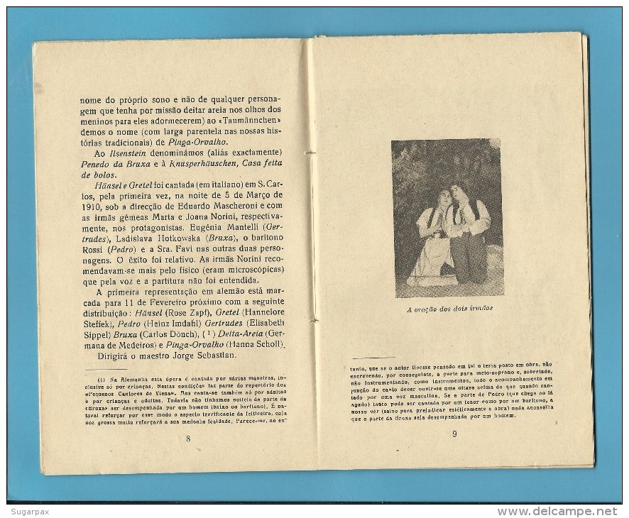 HÄNSEL E GRETEL ( HUMPERDINCK ) - Metropolitano De Filadélfia - 1955 - Colecção ÓPERA N.º 72 - See Scans - Theater