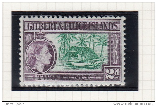 QUEEN ELIZABETH II - 1956 - Gilbert & Ellice Islands (...-1979)