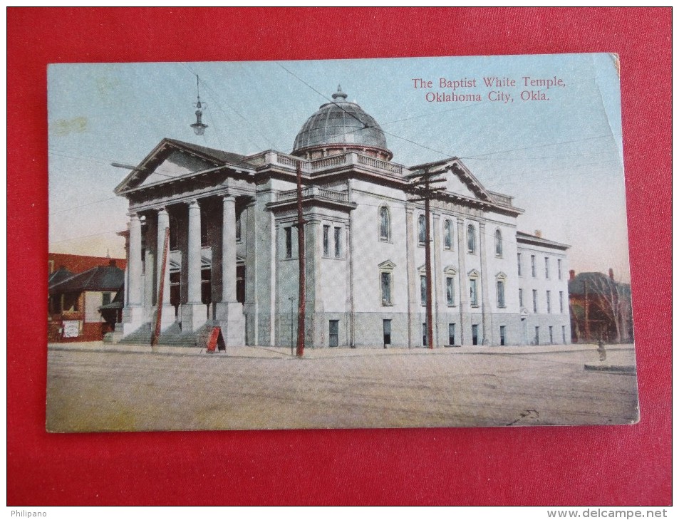 Oklahoma > Oklahoma City   Baptist White Temple  Not Mailed   Ref 1231 - Oklahoma City