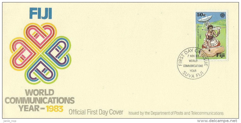 Fiji 1983 World Communications Year FDC - Fiji (1970-...)