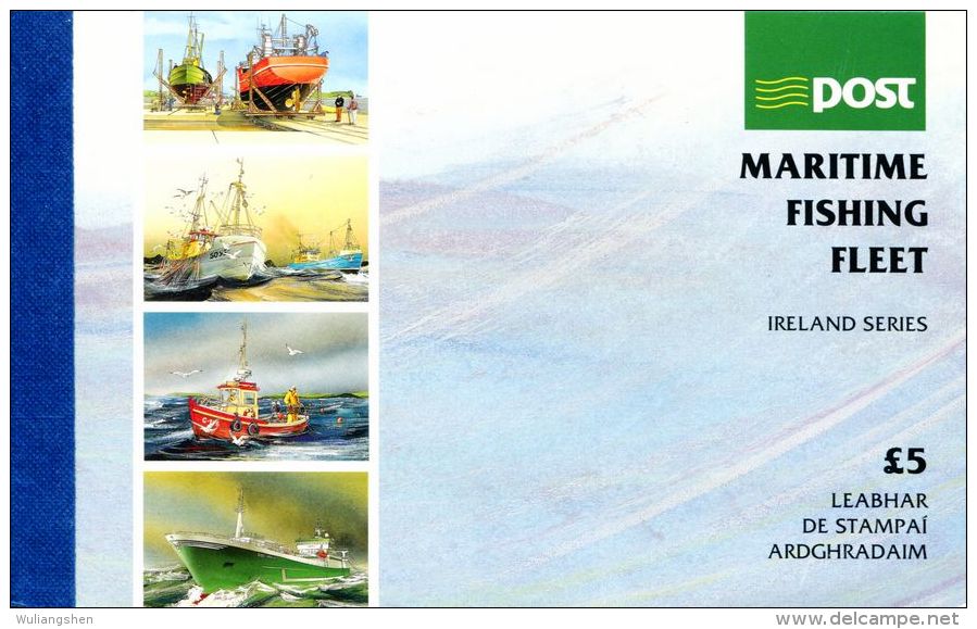 ER0108 Ireland 1991 Fishing Boats Booklet 20v MNH - Ungebraucht