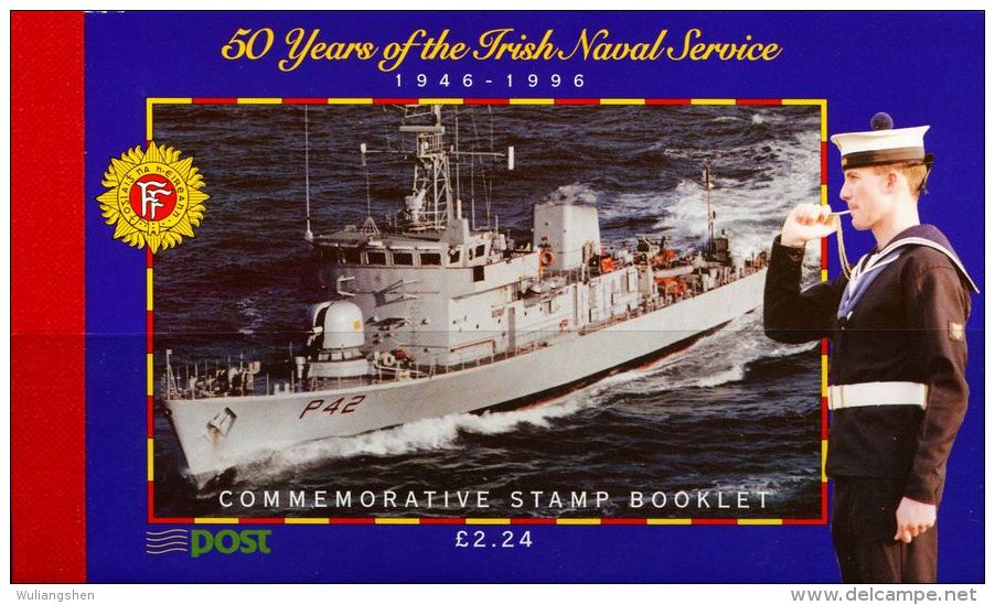 ER0118 Ireland 1996 Naval Vessel Booklet 6v MNH - Neufs