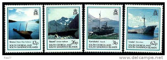 South Georgia 1990 - Bateaux Naufragés - 4v Neufs*** (MNH) - Géorgie Du Sud