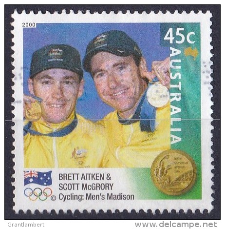 Australia 2000 Olympic Gold Medallists 45c Cycling Madison Used - - - Used Stamps