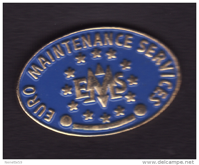 Pin´s - SAINT AVOLD - EURO MAINTENANCE SERVICES - Garage Poids Lourds ( Dép 57 ) - Villes