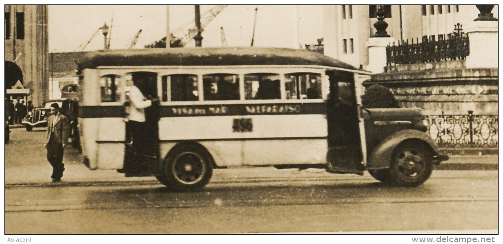 Valparaiso Puerto Autobus Real Photo - Chili