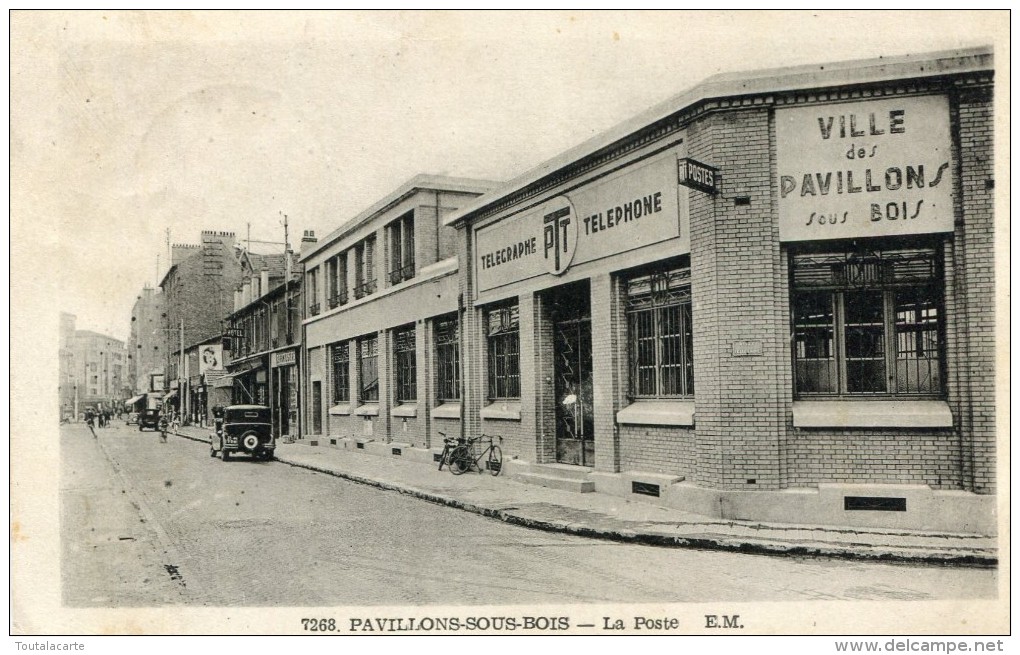 CPSM 93 PAVILLONS SOUS BOIS LA POSTE 1954 - Les Pavillons Sous Bois