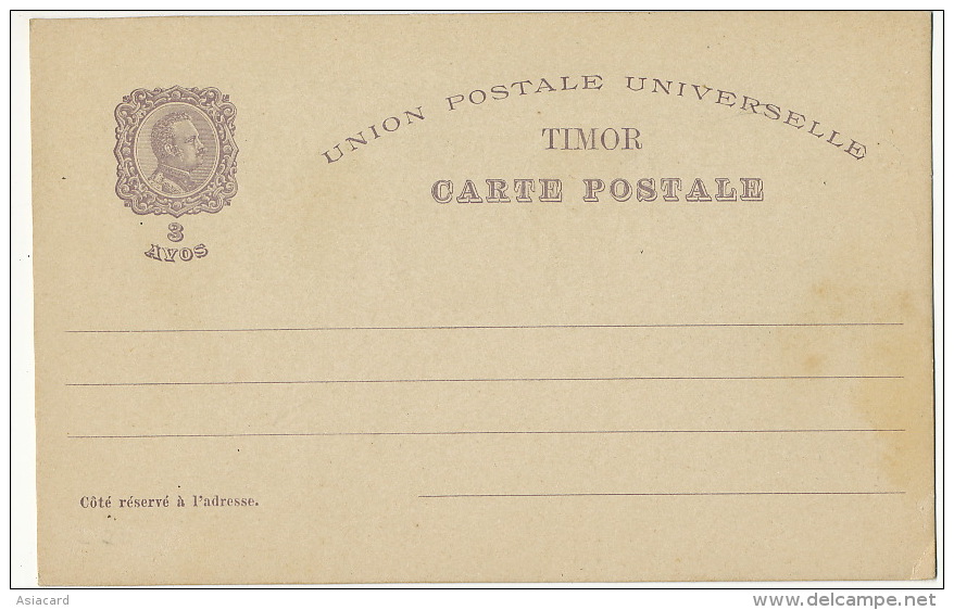 Centenario Da India Entier Postal Ill. Cameiro Timor - Oost-Timor