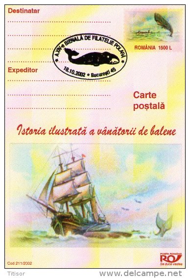 Whale 6 Postal Stationaries. Bucuresti 2002. - Whales