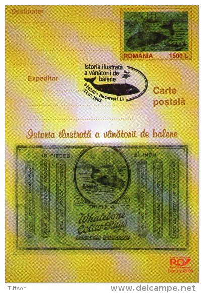 Whale 6 Postal Stationaries. Bucuresti  2003. - Wale