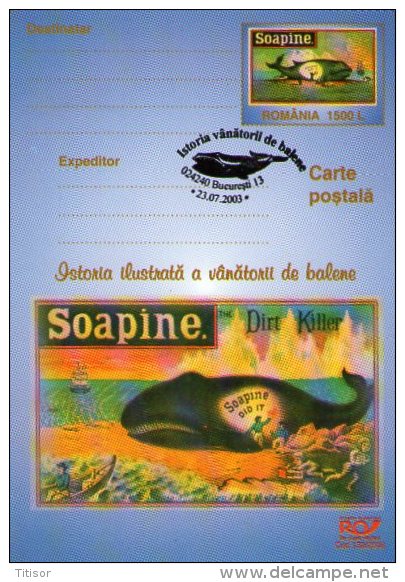 Whale 6 Postal Stationaries. Bucuresti  2003. - Balene