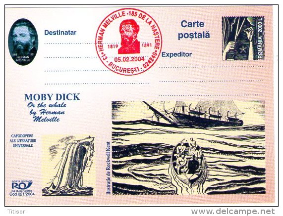 Whales - Moby Dick 9 Postal Stationaries (red Ink). Bucuresti 2004. - Ballenas