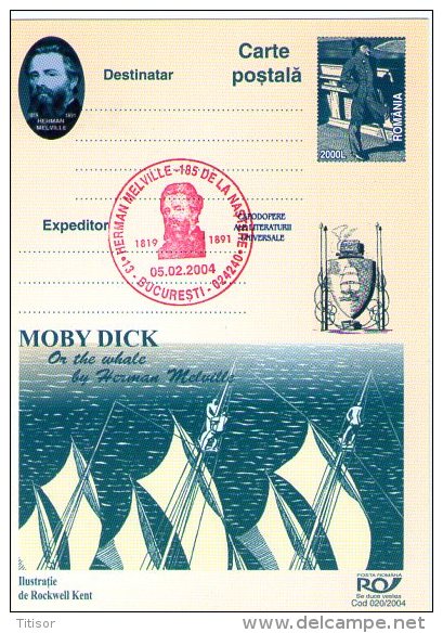 Whales - Moby Dick 9 Postal Stationaries (red Ink). Bucuresti 2004. - Whales