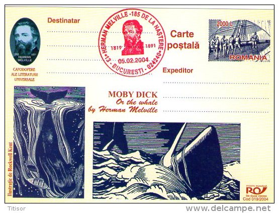 Whales - Moby Dick 9 Postal Stationaries (red Ink). Bucuresti 2004. - Balene