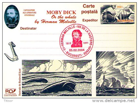 Whales - Moby Dick 9 Postal Stationaries (red Ink). Bucuresti 2004. - Walvissen