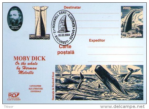 Whales - Moby Dick 9 Postal Stationaries . Bucuresti 2004. - Baleines