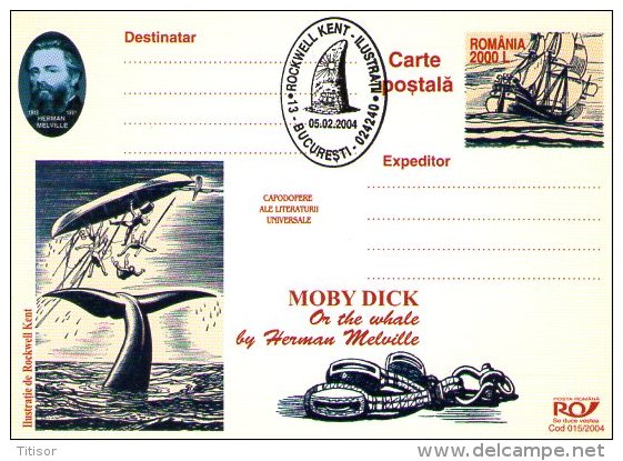 Whales - Moby Dick 9 Postal Stationaries . Bucuresti 2004. - Balene