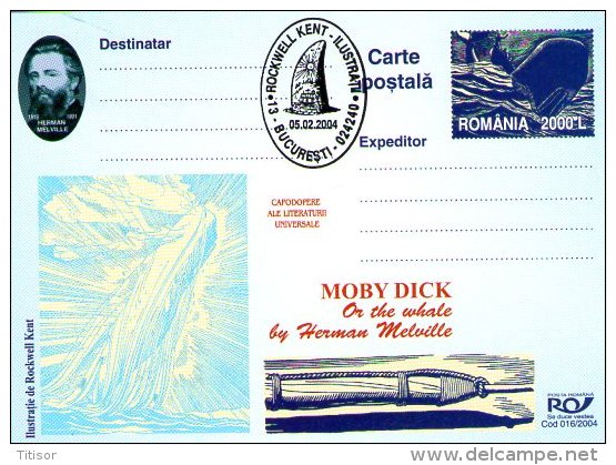 Whales - Moby Dick 9 Postal Stationaries . Bucuresti 2004. - Whales