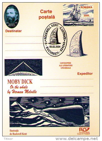 Whales - Moby Dick 9 postal stationaries . Bucuresti 2004.