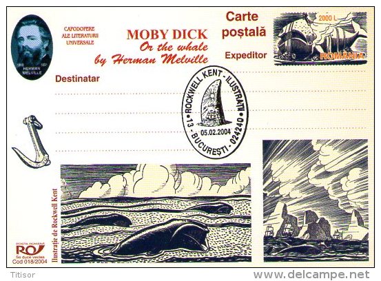 Whales - Moby Dick 9 postal stationaries . Bucuresti 2004.