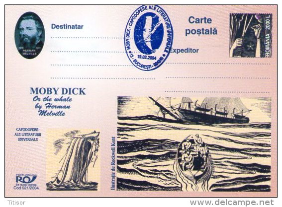 Whales - Moby Dick 9 Postal Stationaries (blue Ink). Bucuresti 2004. - Ballenas