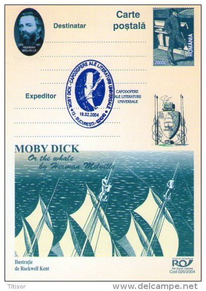 Whales - Moby Dick 9 Postal Stationaries (blue Ink). Bucuresti 2004. - Walvissen